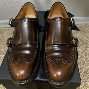 Office of Angela Scott, Sz 38, Mr York Monkstrap, Mahogany